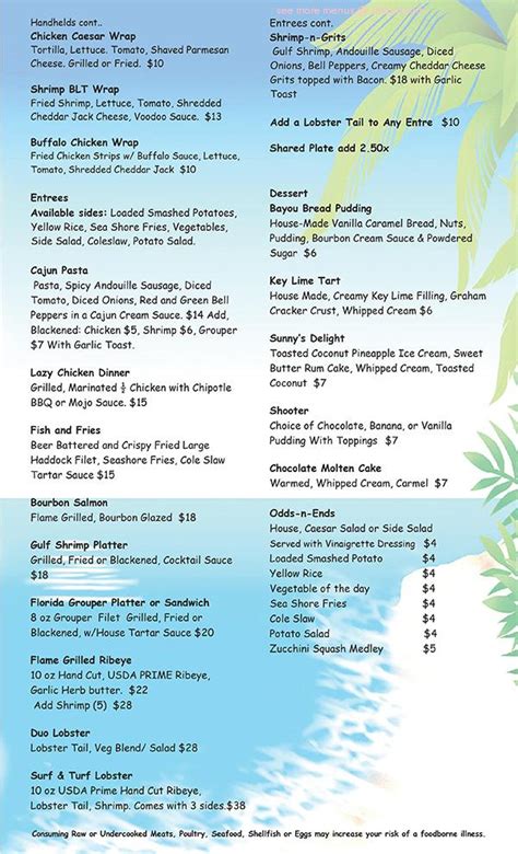The Menu for Lazy Gator from Ruskin has 4 Dishes. Order from the menu or find more Restaurants in Ruskin. The Menu for Lazy Gator from Ruskin has 4 Dishes. Order from the menu or find more Restaurants in Ruskin. ... Lazy Gator menu. Full menu with prices & pictures. Contact address. Lazy Gator 102 W Shell Point Rd, Ruskin I-33570.... 