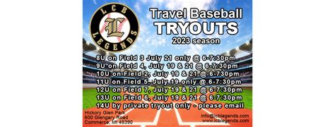 Lcb legends tournament. 2023 Baseball Tournaments 2022 Baseball Tournaments Baseball Rules. Softball . 2023 Tournaments 2022 Tournaments. Why Bullpen. Grand Park . Park Rules Directions Parking Bulls ... LCB Legends Black ROSTER. JERSEY# Name Grad Year - HS School State City Primary Pos College Commited To H/T Other Pos HEIGHT; 