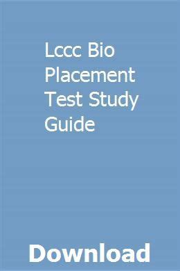 Lccc bio placement test study guide. - Unterstützende fragen zur frage exploration guide.