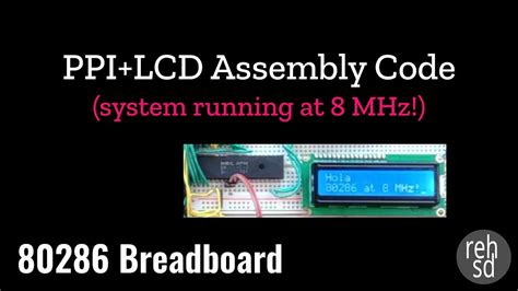 Lcd assembly code.  This version allows you to use any available I/O pin fo...