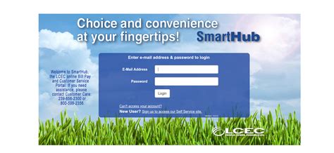 Lcec smart hub login. SmartHub provides utility and telecommunications customers account management at their fingertips. Customers can view their usage and billing, manage payments, notify customer service of account and service issues and receive special messaging from their local utility or telecommunications company. NISC serves over 500 telecoms and utilities ... 