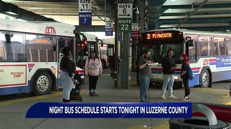 Lcta night bus schedule. Social Profiles. © 2017-2024 Luzerne County Transportation Authority. All rights reserved. 