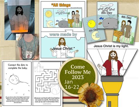 Primary. This image resource includes activity pages, coloring sheets, cutouts, and sharing time visuals that emphasize temples, prayer, family togetherness at home, and the teachings of Jesus. Grid View. List View. 5 Items.. 