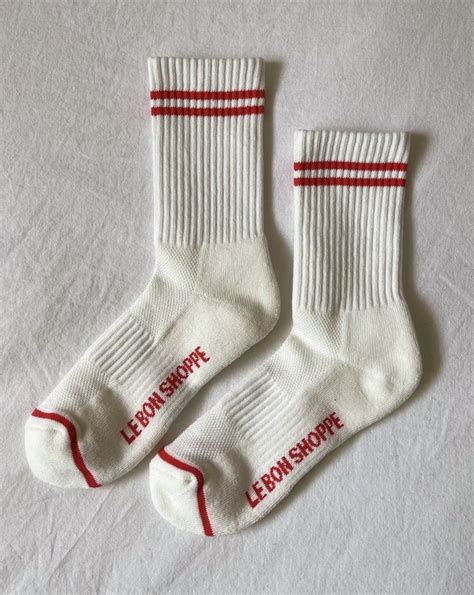 Le Bon Shoppe Boyfriend Socks Clean White Sporty sock, Socks, Sport