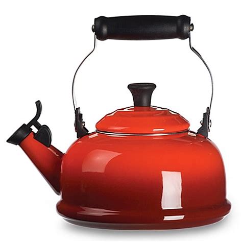 Le Creuset® 1.8 qt. Stainless Steel Whistling Tea Kettle Bed Bath ...