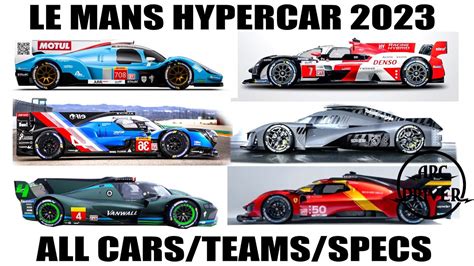 Le Mans Hypercar Entries 2023