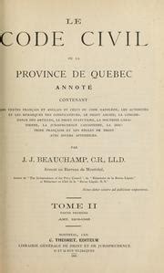 Le code civil de la province de québec, annoté. - Original mg t series the restorers guide to mg ta tb tc td and tf original series.