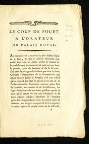 Le coup de fouet a l'orateur du palais royal. - Tropy sacrum w literaturze xx wieku.