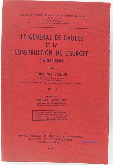 Le général de gaulle et la construction de l'europe (1940 1966). - Geschichte original am beispiel der stadt münster.