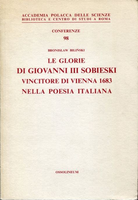 Le glorie di giovanni iii sobieski, vincitore di vienna 1683, nella poesia italiana. - 1997 land rover discovery 1 reparaturanleitung.
