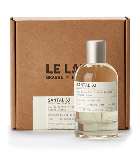 Le labo santal 33 eau de parfum. 99.00 USD. SANTAL 33 by Le Labo Eau De Parfum 3.4 oz / 100 ml Spray New With Box. 104.99 USD. LE LABO Santal 33 EDP Spray .05oz/1.5mL BIGGER Perfume Sample - NEW, FREE SHIP! 15.44 USD. SANTAL 33 by Labo Eau De Parfum 3.4 oz Spray New in Box Fast Shipping. 85.00 USD. 