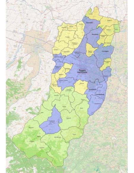 Le mappe di tutti i comuni in provincia di Reggio Emilia - Dossier.Net