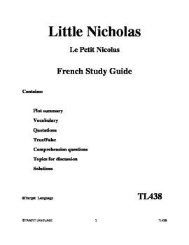 Le petit nicolas livre study guide. - Manuale del sistema di allarme viper.