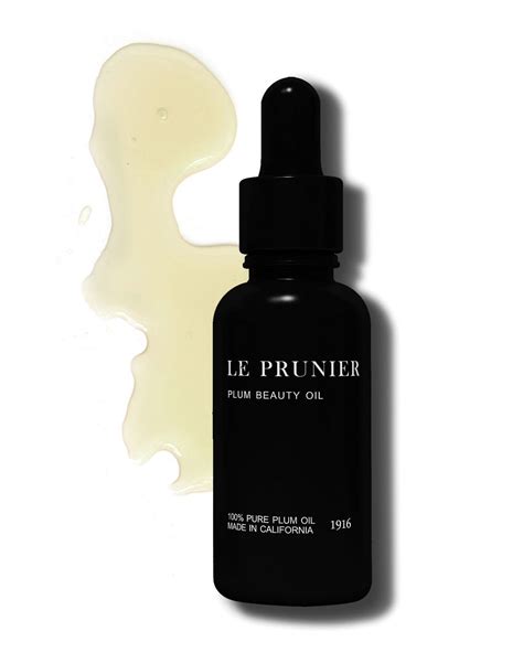 Le prunier plum beauty oil. Le Prunier patent-pending Plum Beauty Oil helps restore, replenish and balance skin. The proprietary blend of plum varietals is an excellent source of antioxidants, polyphenols, fatty acids and vitamins. It’s highly absorbent, and weightless on the skin. Plum Beauty Oil locks in moisture for a soft, youthful radiance, making it the … 