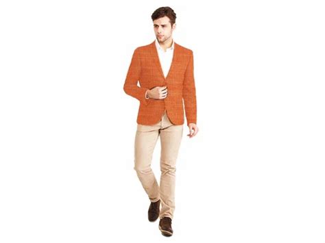 Lea Blazer in Linen - Pink Orange di delikacloth Tokopedia