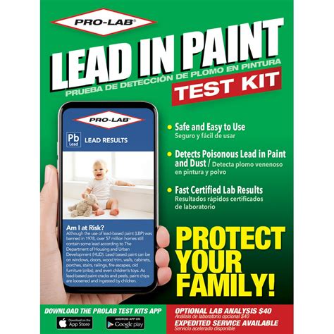 Lead based paint test. Lead is a toxic metal used in some paints made before 1978. Children are exposed to lead when older buildings are in poor condition. Today, childhood lead poisoning affects 310,000 children in the U.S. six years old and younger. A simple blood test can help prevent damage caused by lead poisoning. 