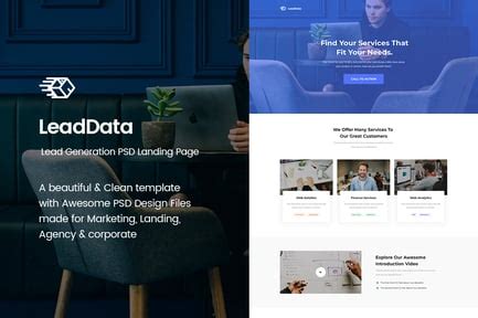 LeadData Lead Generation PSD Landing Page by ExplicitConcepts on