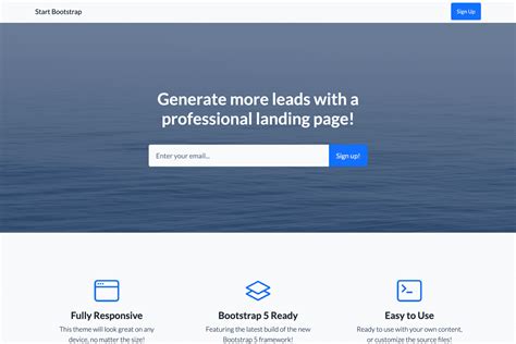LeadMark Landing page Free Bootstrap 4.3.x landing page.