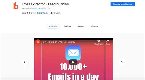 Leadbunnies email extractor. indiehackers.  Lead Bunnies Email Scraping...
