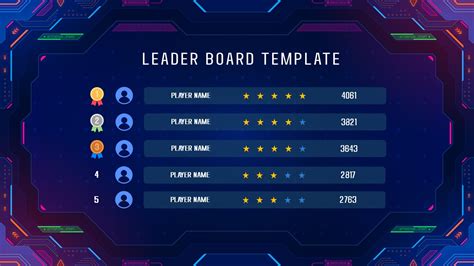 Leader Board PowerPoint Template SlideBazaar