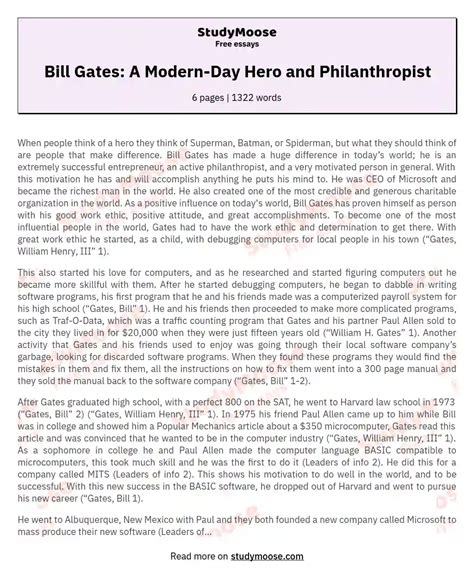 bill gates essay