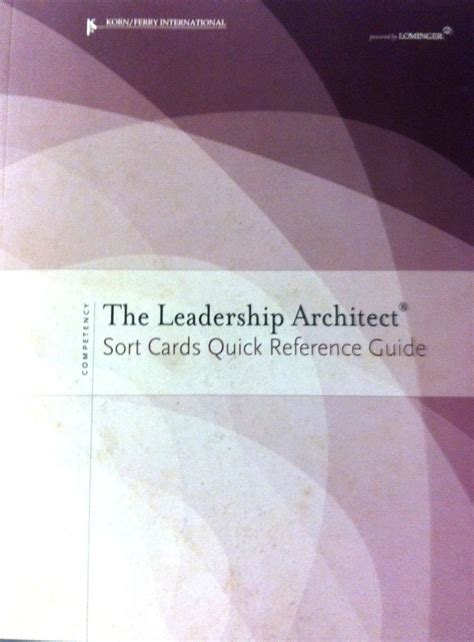 Leadership architect sort card reference guide. - Haynes service manuals audi a4 zip download.