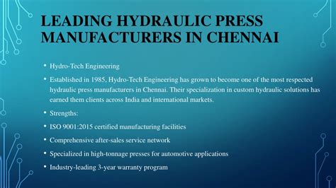 Leading in Hydraulic Press Technology.