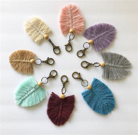 Leaf Keychain - Etsy