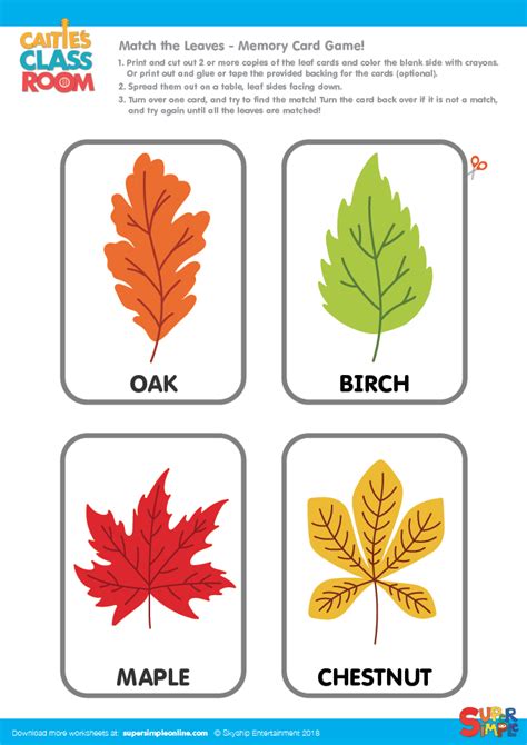 Leaf Matching Game