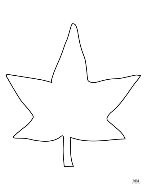Leaf Outlines For Coloring