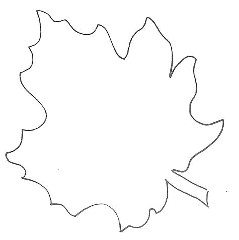 Leaf Template For Writing