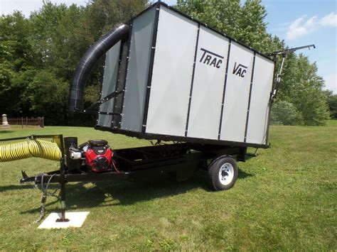 Leaf vacuum trailer. Use this leaf vacuum trailer to pick up all your leaves right into the trailer! Perfect for picking up leaves quickly and keeping them together in the ... 
