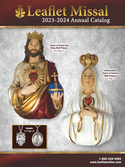 Leaflet missal company. Our Lady of Guadalupe Medal. $105.00. SS Miraculous Medal & Crucifix Set. $91.00. SS St Benedict Medal Crucifix. Rating: 1 Review. $107.00. St Michael Military Medal. 