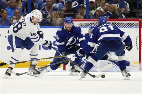 Leafs’ Lafferty fined for cross-checking Lightning’s Colton