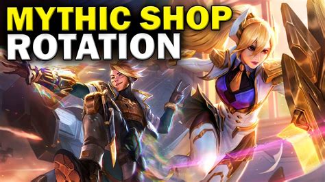 League mythic shop. The mythic shop is built into the League of Legends client. It's a shop in which players can exchange Mythic Essence for skins, accessories and things like blue or orange essence. 