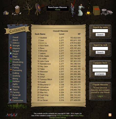 If you're a RuneScape veteran hungry for nostalgia, get stuck right in to Old School RuneScape. Sign up for membership and re-live the adventure. Log in. Old School The Leviathan Hiscores Home. Hiscores. Ironman Ironman Ultimate Ironman Hardcore Ironman. Seasonal Deadman Mode Leagues Tournament. Group Ironman Group …