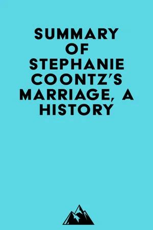 Leah Anderson on Twitter: "Livre Summary of Stephanie Coontz