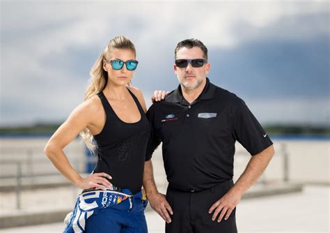 Stewart, 49, and Pruett, 32, met in 2019 and began officially dating in 2020. The two got engaged right around their one year anniversary. Stewart is a three-time NASCAR Cup Series champion and .... 