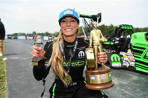 Leah Pruett made her NHRA professional debut in 2009, but not in 