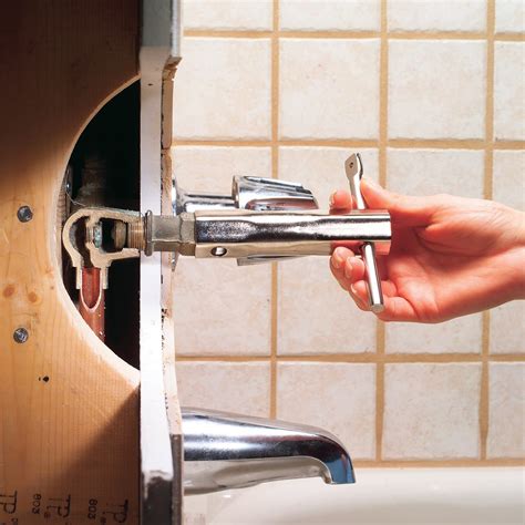 Leaky bathtub faucet. Remove the Spout. The spout on a bathtub faucet is either secured with a mounting screw that is usually located on the underside of the spout, or it is simply screwed onto the pipe. Check for a mounting screw and if there is one, then use a hex key or screwdriver to remove the screw and put it aside in a safe … 