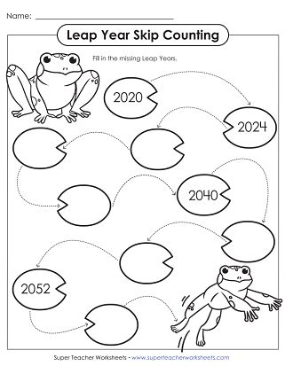 Leap Year Leap Day Activities Free Printables