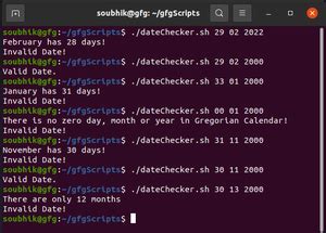 Leap Year Program With Bash Shell Scripting In Windows Geeksforgeeks