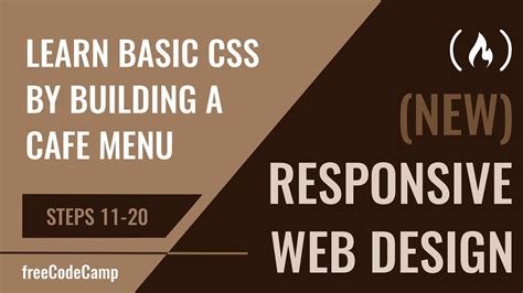 Learn Basic CSS by Building a Cafe Menu Step 11 YouTube