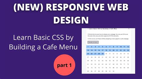 Learn Basic CSS by Building a Cafe Menu Step 29 YouTube