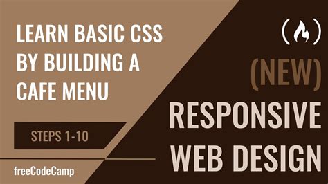 Learn Basic CSS by Building a Cafe Menu Steps 1120 YouTube