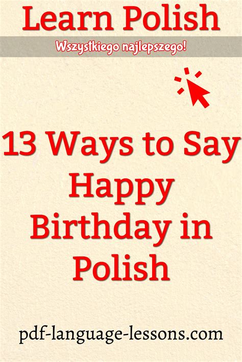 Learn Happy Birthday in Polish & More Special Greetings