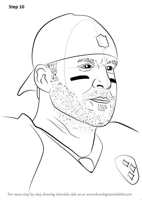 Learn How To Draw Ben Roethlisberger Footballers Step By Step Drawing Tutorials