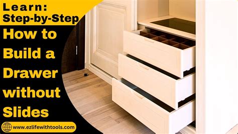 Learn How to Build a Drawer without Slides StepbyStep