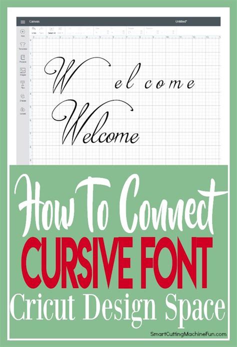 Learn How to Connect Cursive Font in Cricut Design Space TODAY! Simple