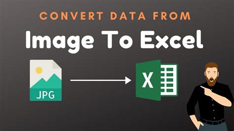 Learn How to Convert any Image Data to Excel MS Excel New Feature